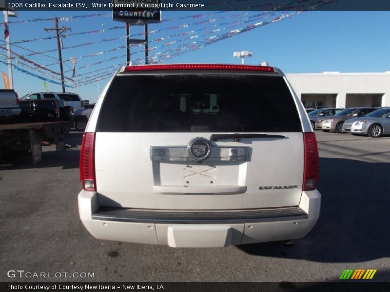 White Diamond / Cocoa/Light Cashmere 2008 Cadillac Escalade ESV