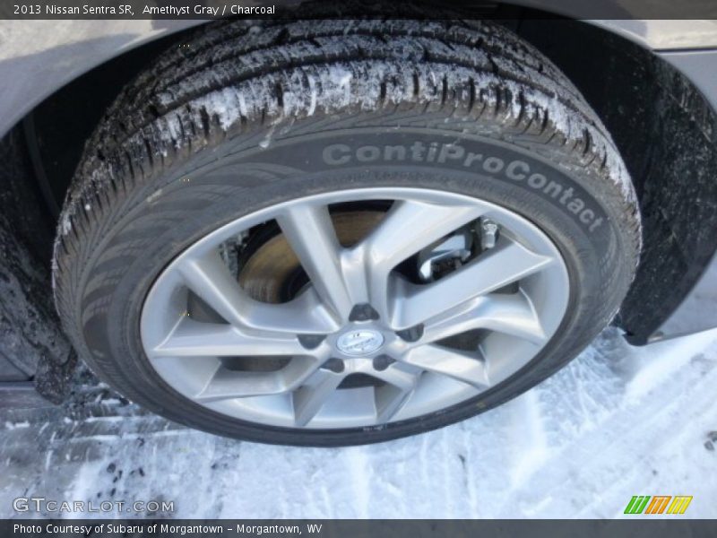 Amethyst Gray / Charcoal 2013 Nissan Sentra SR