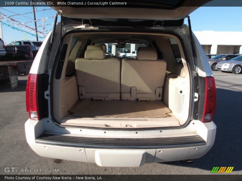 White Diamond / Cocoa/Light Cashmere 2008 Cadillac Escalade ESV