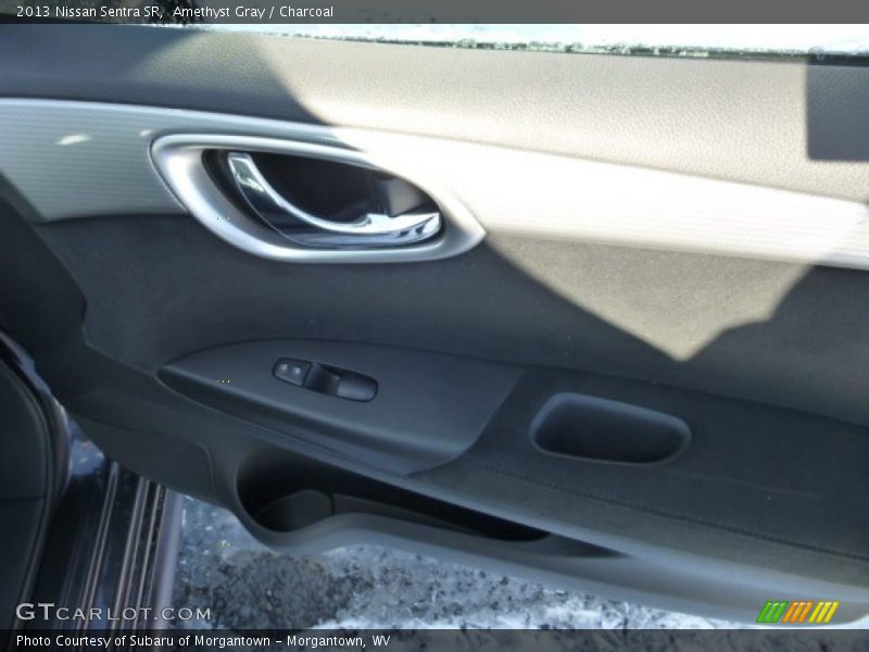 Amethyst Gray / Charcoal 2013 Nissan Sentra SR