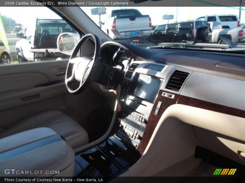 White Diamond / Cocoa/Light Cashmere 2008 Cadillac Escalade ESV