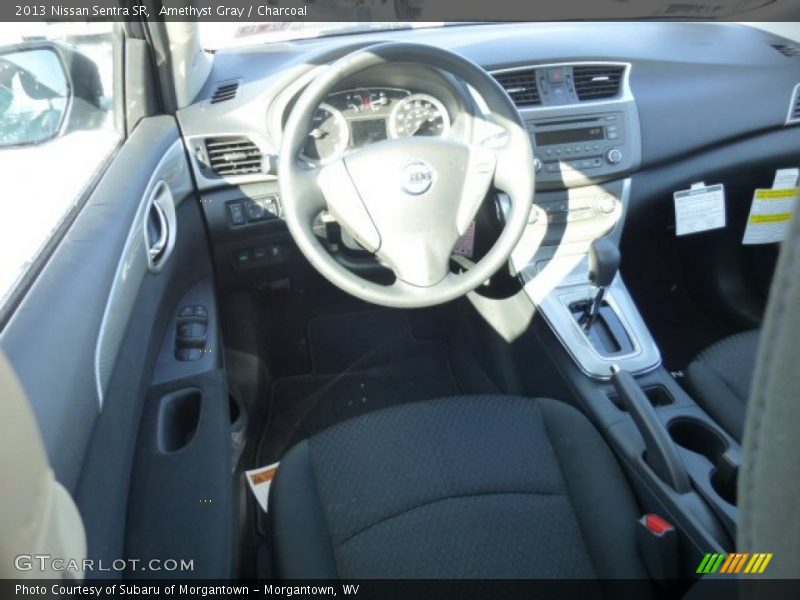 Amethyst Gray / Charcoal 2013 Nissan Sentra SR