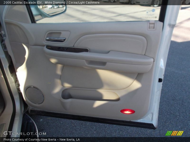 White Diamond / Cocoa/Light Cashmere 2008 Cadillac Escalade ESV