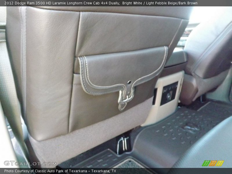 Bright White / Light Pebble Beige/Bark Brown 2012 Dodge Ram 3500 HD Laramie Longhorn Crew Cab 4x4 Dually