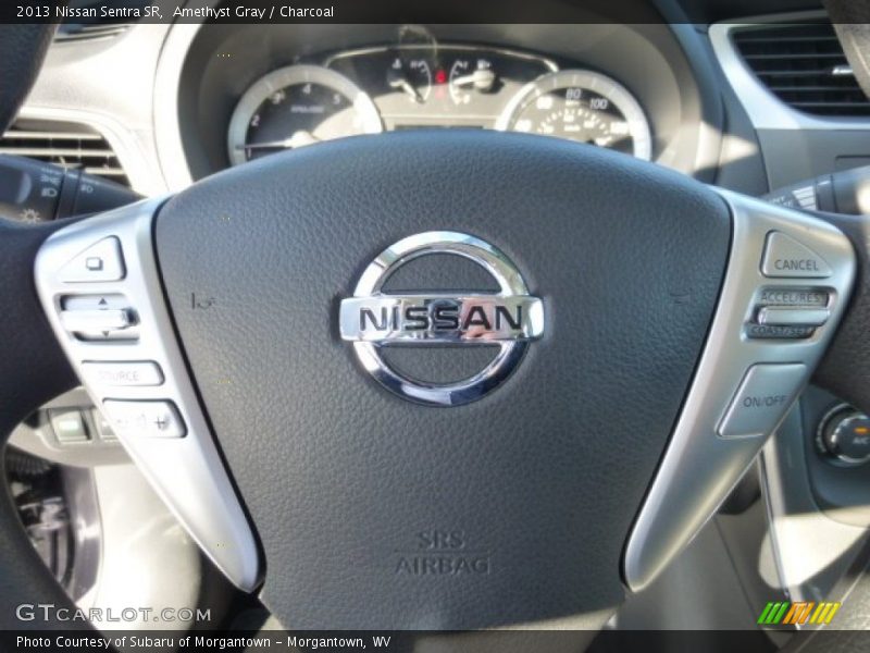 Amethyst Gray / Charcoal 2013 Nissan Sentra SR