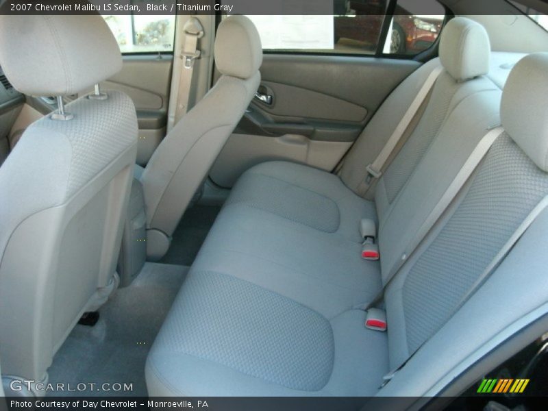 Black / Titanium Gray 2007 Chevrolet Malibu LS Sedan