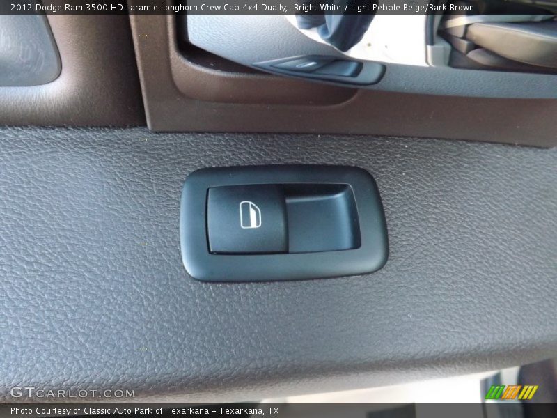 Bright White / Light Pebble Beige/Bark Brown 2012 Dodge Ram 3500 HD Laramie Longhorn Crew Cab 4x4 Dually