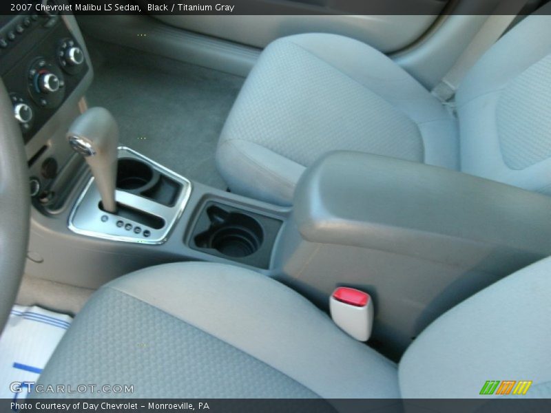Black / Titanium Gray 2007 Chevrolet Malibu LS Sedan