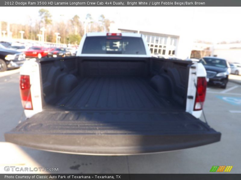 Bright White / Light Pebble Beige/Bark Brown 2012 Dodge Ram 3500 HD Laramie Longhorn Crew Cab 4x4 Dually