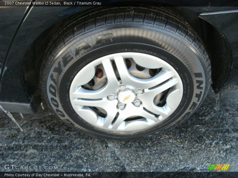 Black / Titanium Gray 2007 Chevrolet Malibu LS Sedan