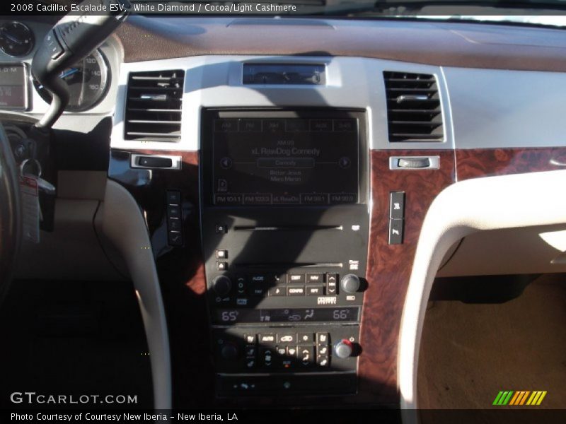 White Diamond / Cocoa/Light Cashmere 2008 Cadillac Escalade ESV