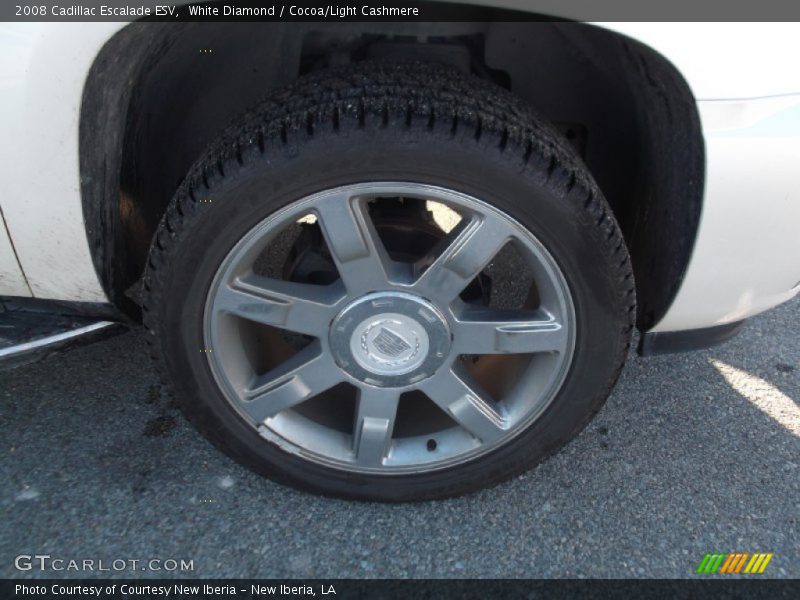 White Diamond / Cocoa/Light Cashmere 2008 Cadillac Escalade ESV