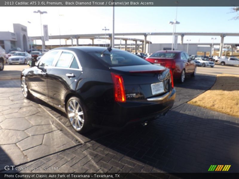 Black Diamond Tricoat / Caramel/Jet Black Accents 2013 Cadillac ATS 3.6L Premium