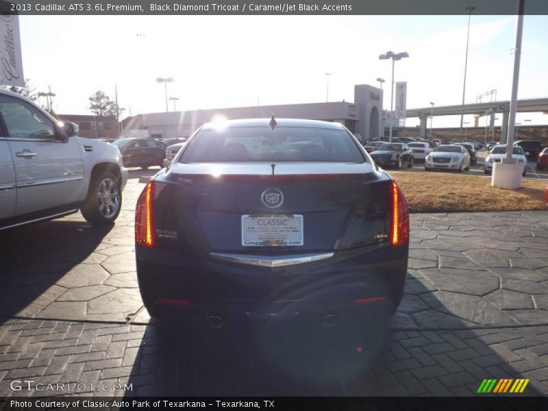 Black Diamond Tricoat / Caramel/Jet Black Accents 2013 Cadillac ATS 3.6L Premium