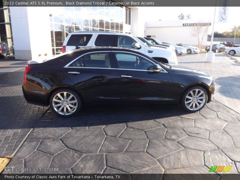 Black Diamond Tricoat / Caramel/Jet Black Accents 2013 Cadillac ATS 3.6L Premium