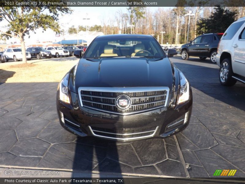 Black Diamond Tricoat / Caramel/Jet Black Accents 2013 Cadillac ATS 3.6L Premium