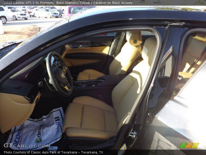 Black Diamond Tricoat / Caramel/Jet Black Accents 2013 Cadillac ATS 3.6L Premium