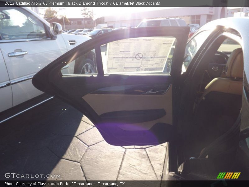 Black Diamond Tricoat / Caramel/Jet Black Accents 2013 Cadillac ATS 3.6L Premium