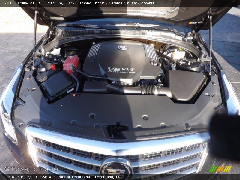 Black Diamond Tricoat / Caramel/Jet Black Accents 2013 Cadillac ATS 3.6L Premium
