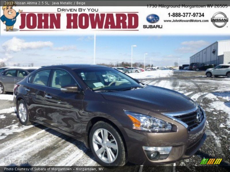 Java Metallic / Beige 2013 Nissan Altima 2.5 SL