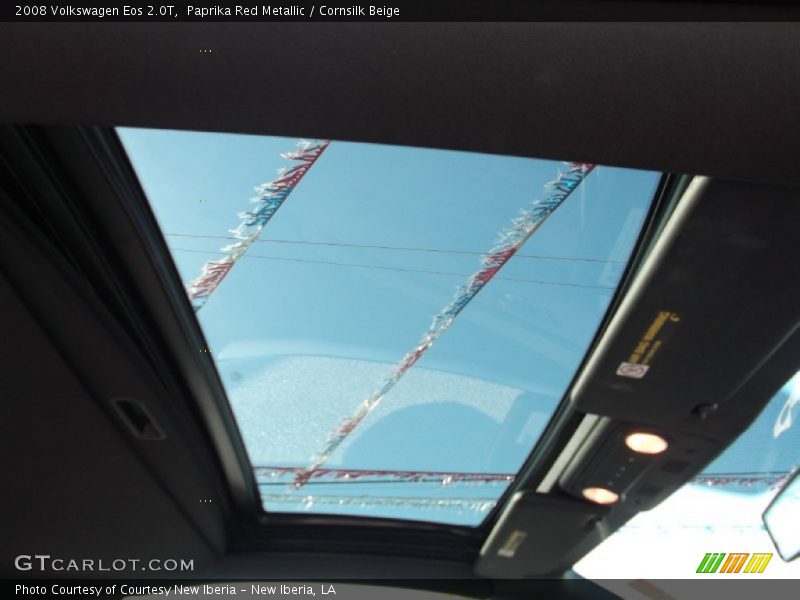 Paprika Red Metallic / Cornsilk Beige 2008 Volkswagen Eos 2.0T