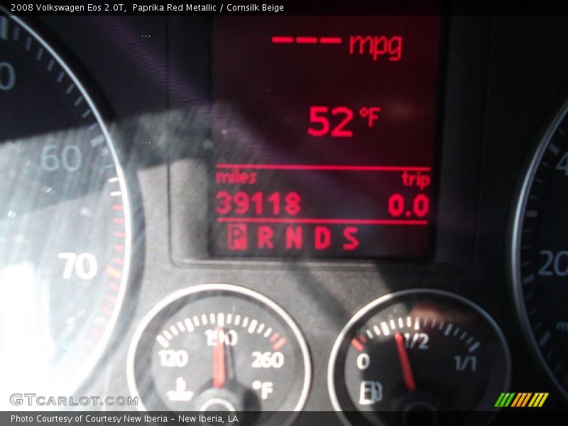 Paprika Red Metallic / Cornsilk Beige 2008 Volkswagen Eos 2.0T