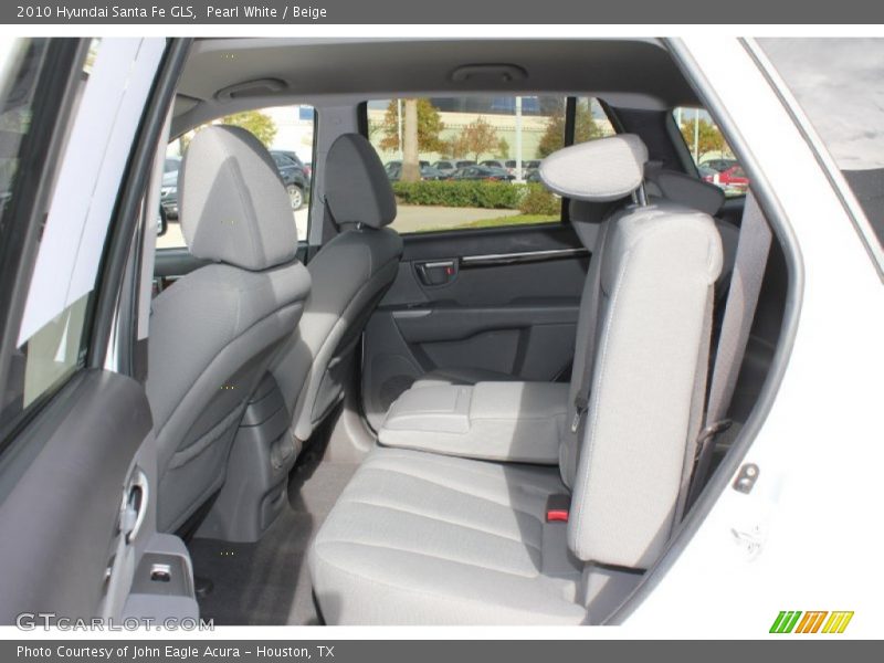 Pearl White / Beige 2010 Hyundai Santa Fe GLS