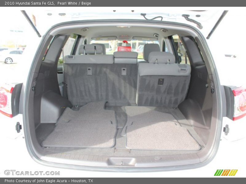 Pearl White / Beige 2010 Hyundai Santa Fe GLS