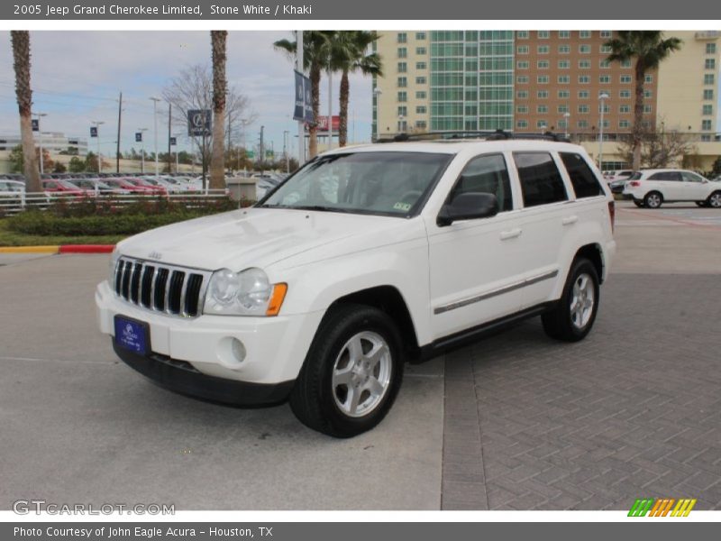Stone White / Khaki 2005 Jeep Grand Cherokee Limited