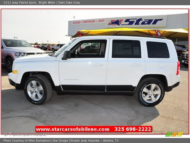Bright White / Dark Slate Gray 2013 Jeep Patriot Sport