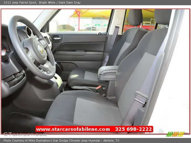 Bright White / Dark Slate Gray 2013 Jeep Patriot Sport