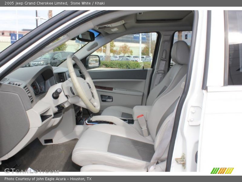 Stone White / Khaki 2005 Jeep Grand Cherokee Limited