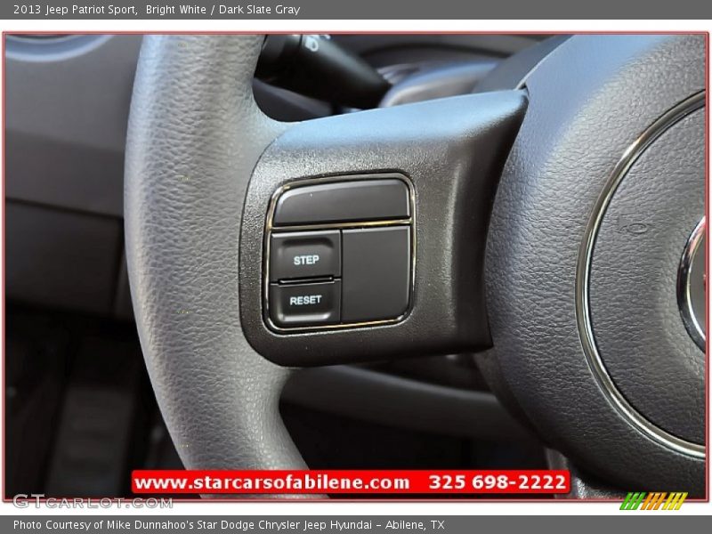 Bright White / Dark Slate Gray 2013 Jeep Patriot Sport