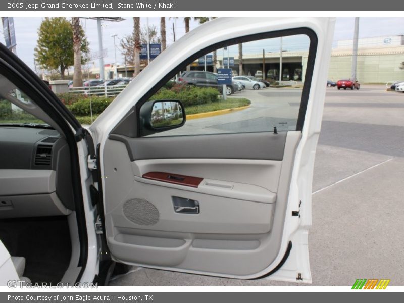 Stone White / Khaki 2005 Jeep Grand Cherokee Limited