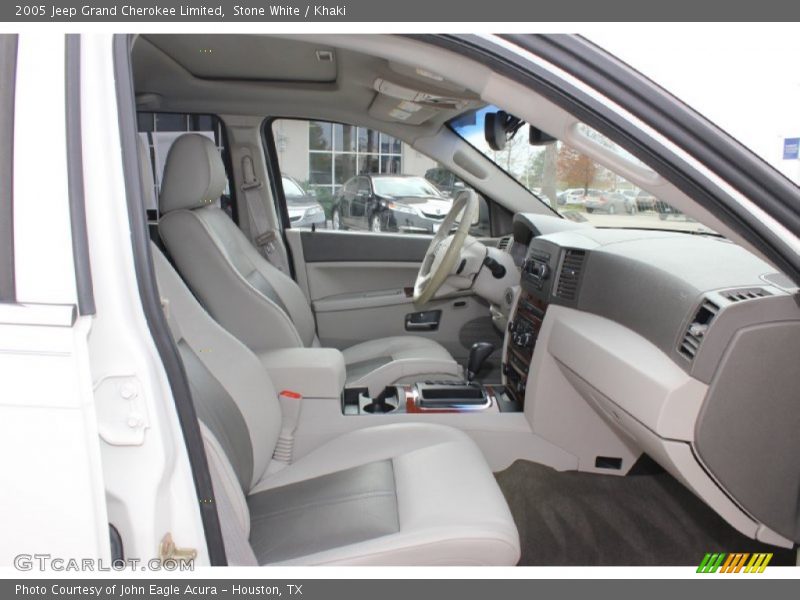 Stone White / Khaki 2005 Jeep Grand Cherokee Limited