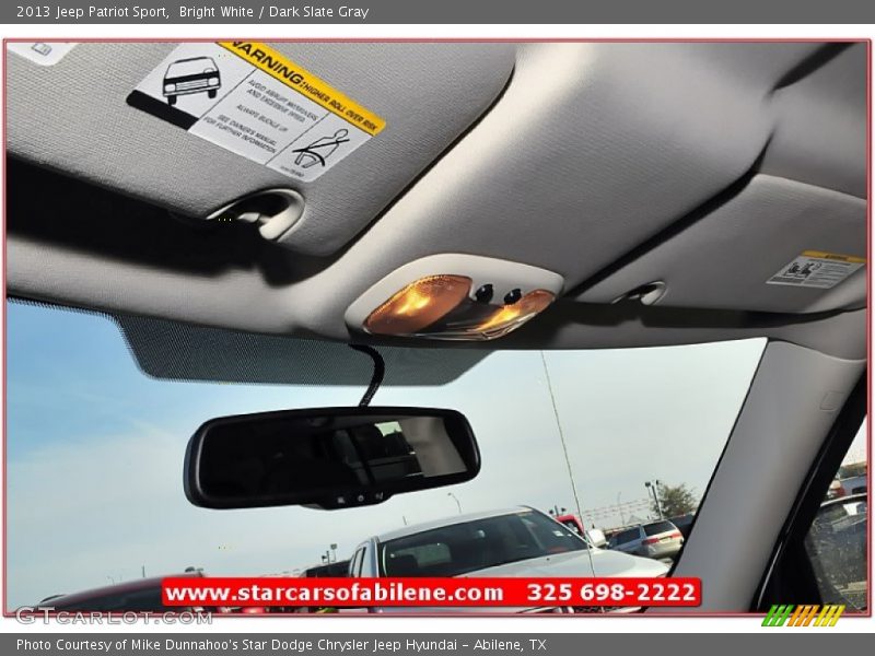 Bright White / Dark Slate Gray 2013 Jeep Patriot Sport