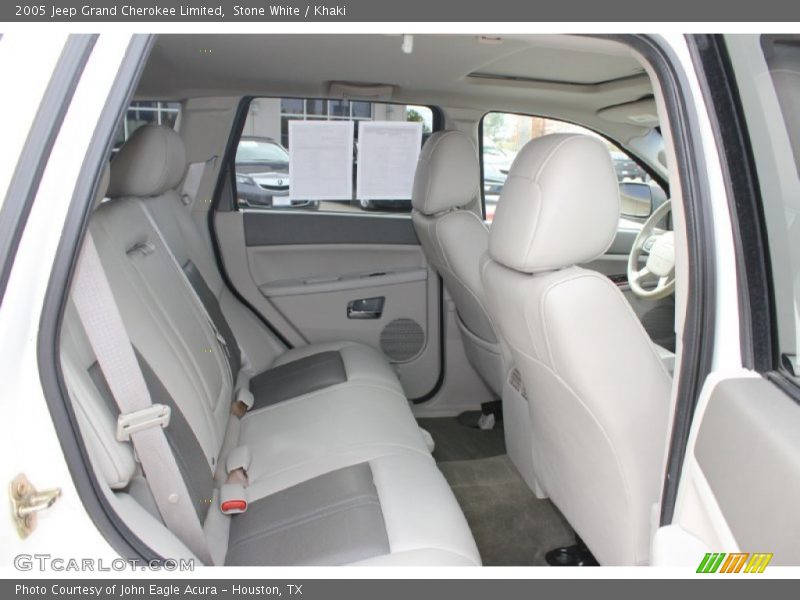 Stone White / Khaki 2005 Jeep Grand Cherokee Limited