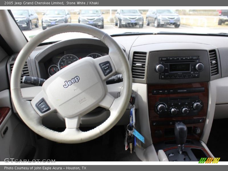 Stone White / Khaki 2005 Jeep Grand Cherokee Limited