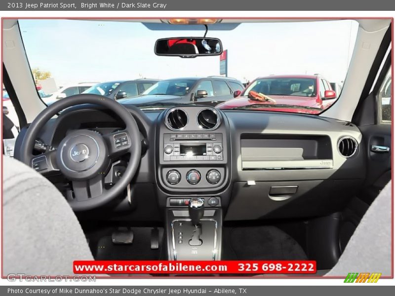 Bright White / Dark Slate Gray 2013 Jeep Patriot Sport