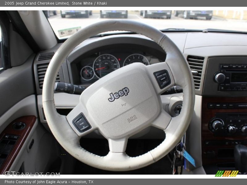 Stone White / Khaki 2005 Jeep Grand Cherokee Limited