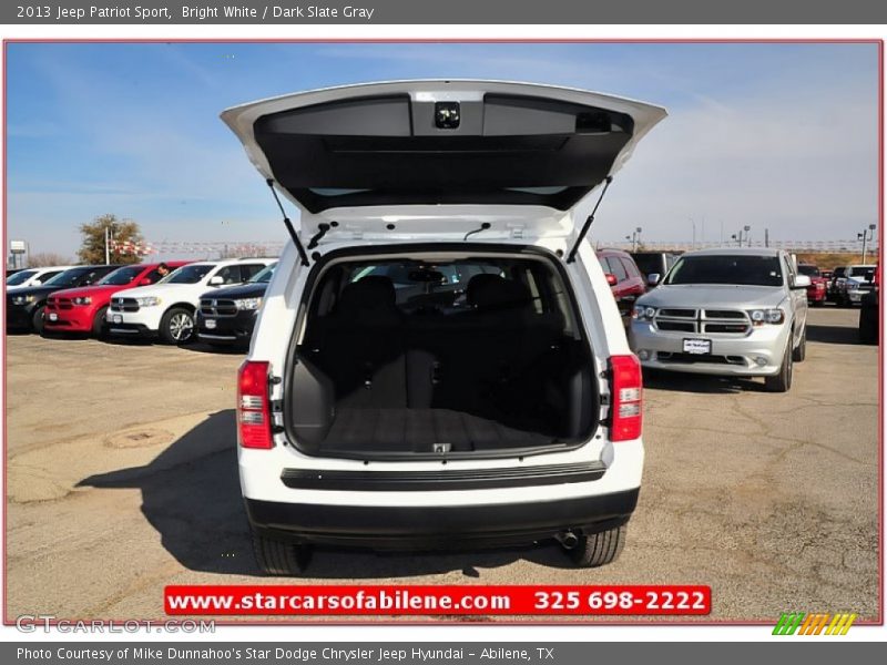 Bright White / Dark Slate Gray 2013 Jeep Patriot Sport