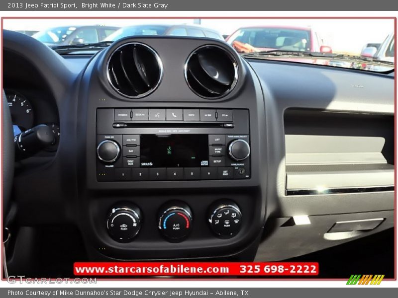 Bright White / Dark Slate Gray 2013 Jeep Patriot Sport