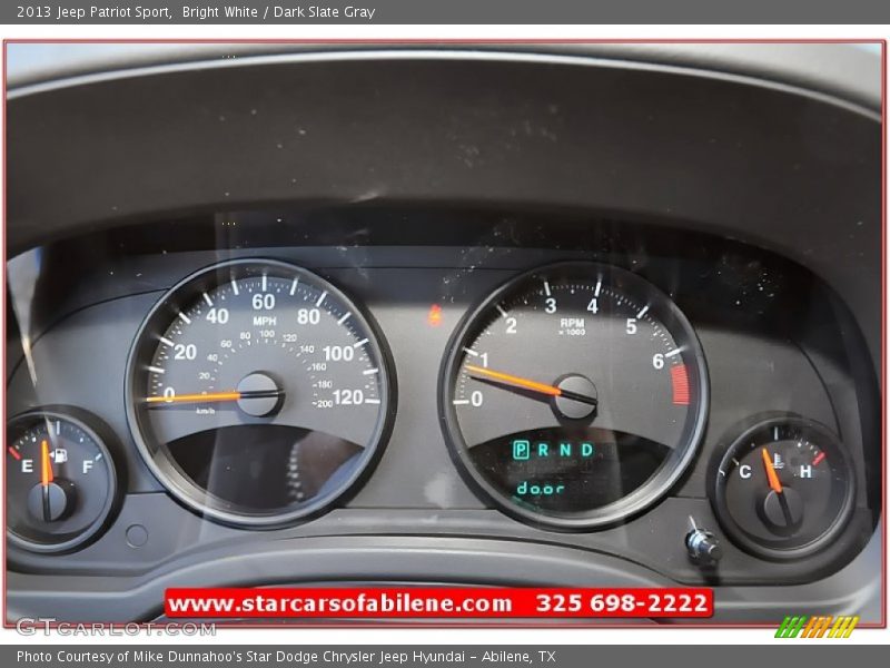 Bright White / Dark Slate Gray 2013 Jeep Patriot Sport
