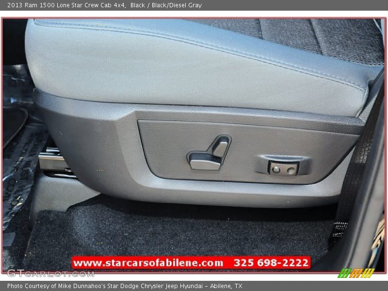 Black / Black/Diesel Gray 2013 Ram 1500 Lone Star Crew Cab 4x4