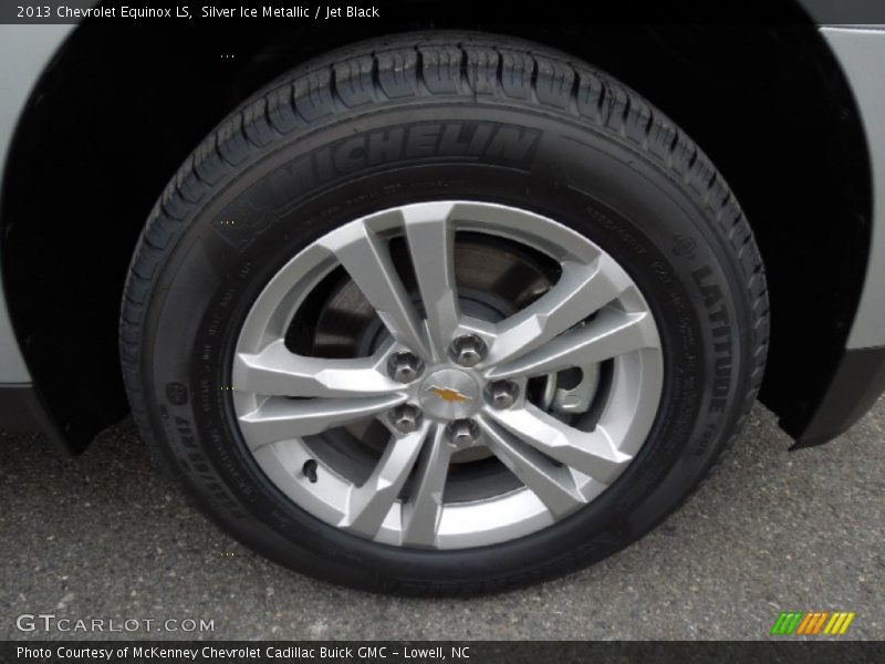 Silver Ice Metallic / Jet Black 2013 Chevrolet Equinox LS