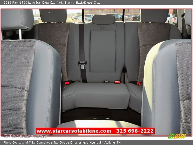 Black / Black/Diesel Gray 2013 Ram 1500 Lone Star Crew Cab 4x4