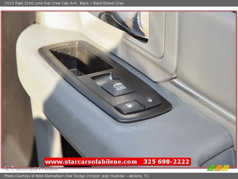Black / Black/Diesel Gray 2013 Ram 1500 Lone Star Crew Cab 4x4