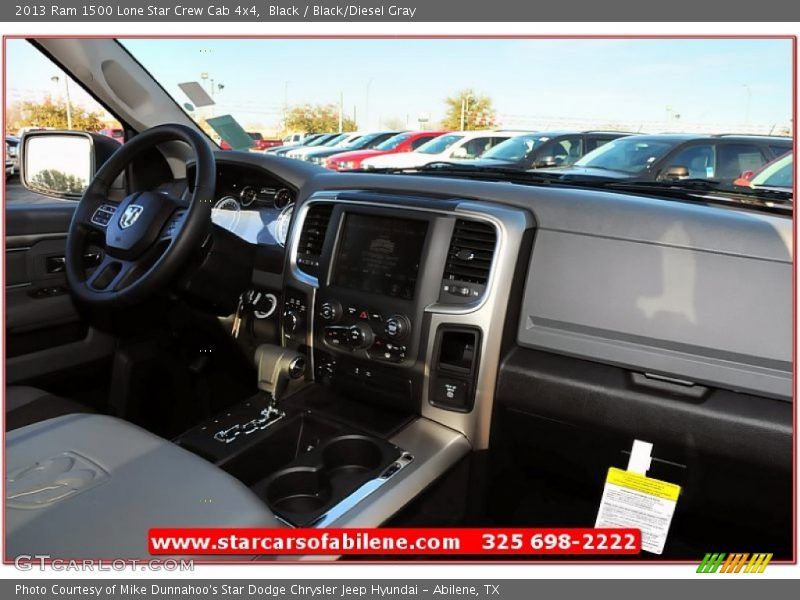 Black / Black/Diesel Gray 2013 Ram 1500 Lone Star Crew Cab 4x4