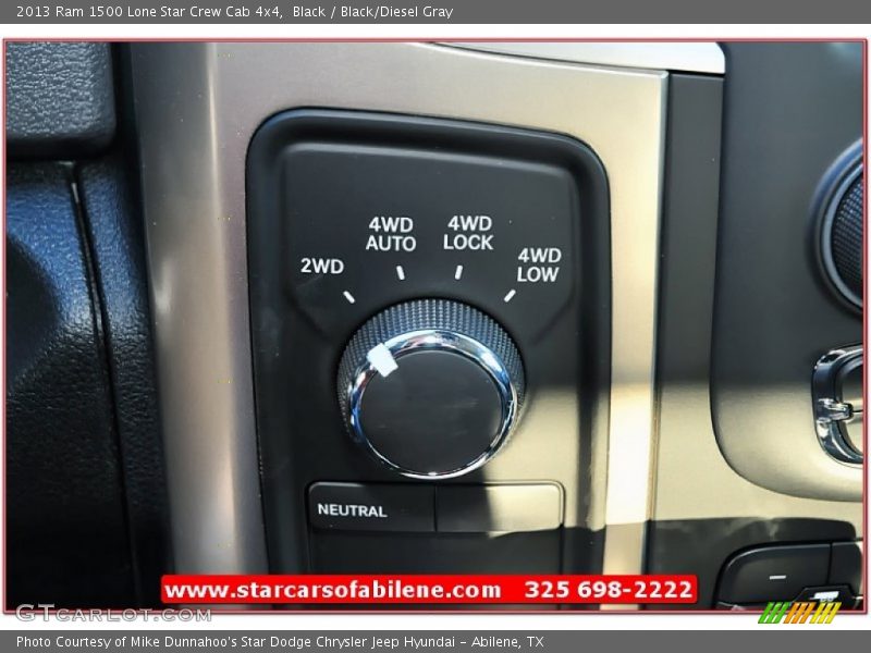 Black / Black/Diesel Gray 2013 Ram 1500 Lone Star Crew Cab 4x4