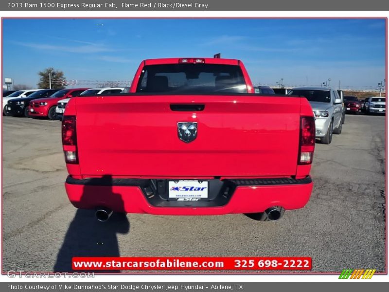 Flame Red / Black/Diesel Gray 2013 Ram 1500 Express Regular Cab